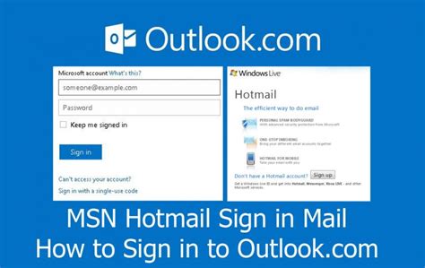 msn hotmail sign in email